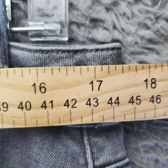 J.Jill Jeans Womens Size 16 Gray Boyfriend Straight Leg Ankle Stretch Denim - Picture 7 of 14